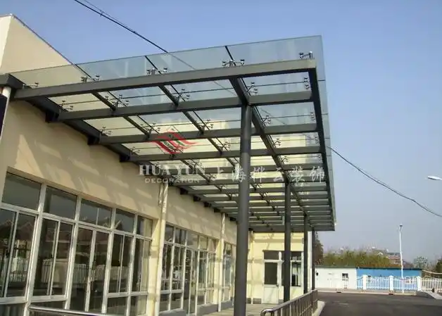 上海钢结构玻璃雨篷/上海玻璃雨篷厂家供应