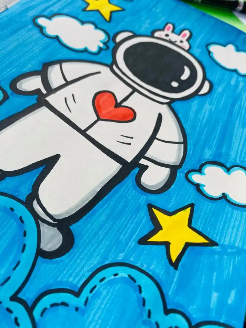 太空人简笔画 太空人简笔画