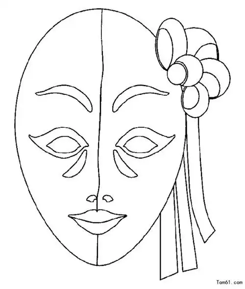 面具图片_简笔画图片_少儿图库_中国儿童资源网