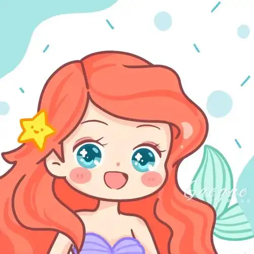 爱丽儿简笔画 美人鱼爱丽儿简笔画