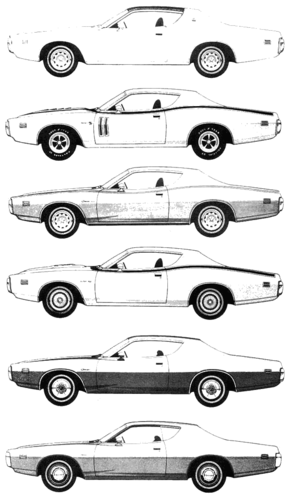 小汽车 dodge charger 1971: 照片素描画车计划 要下载图片的汽车