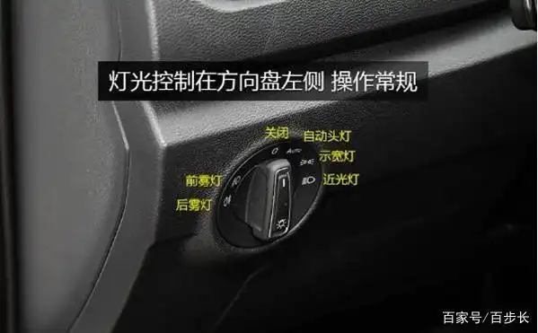 大众探歌雾灯如何开启?手把手教你