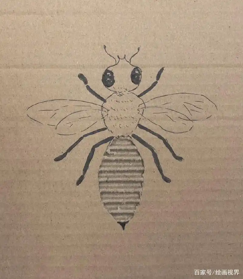 画家在纸箱子上画创意画,细节简单却极具情感,画画有时很简单