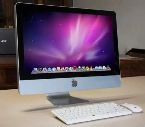 仿苹果显示器 21.5寸仿真苹果一体机模型 显示器模型黑色银色白色