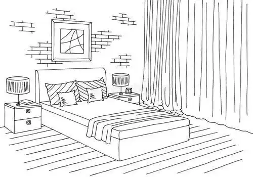 房间卧室儿童简笔画