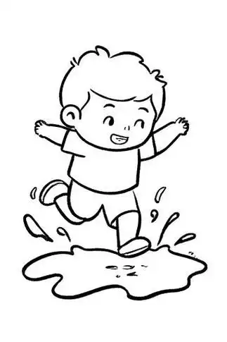 🎨跳水坑简笔画💦