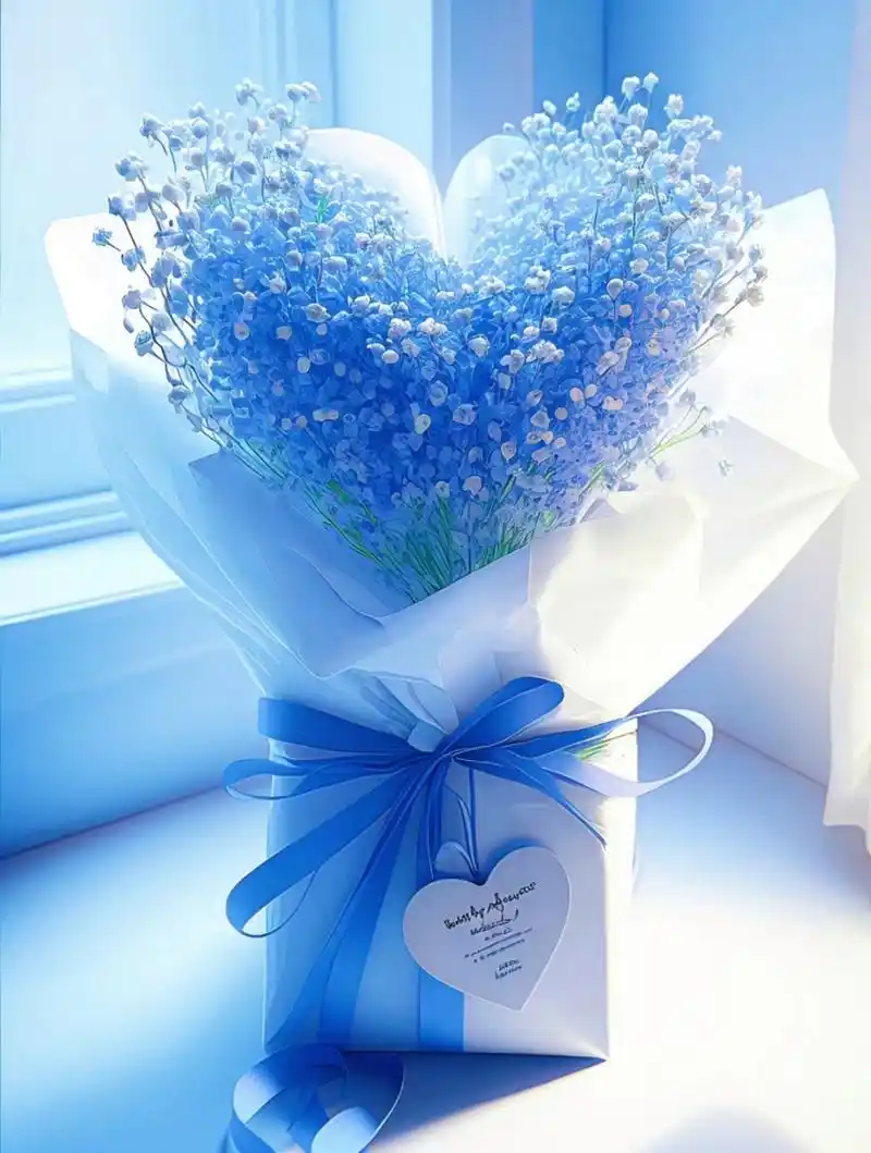 蓝色满天星适合送什么人(为什么不能轻易送蓝色妖姬)