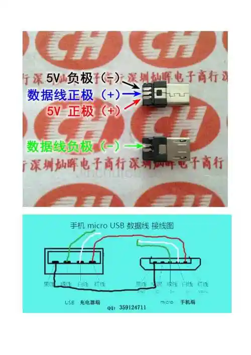 usbmicro安卓数据线接线图