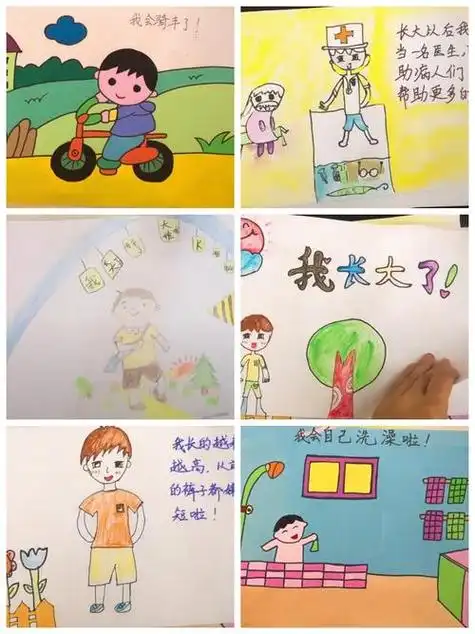 我长大了简笔画 我长大了简笔画幼儿园