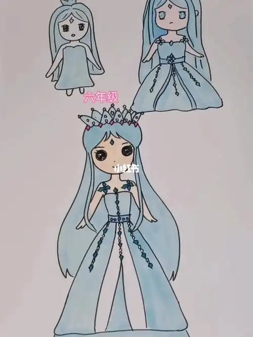 迷你世界版 叶罗丽简笔画教程叶罗丽简笔画迷你世界冰雪公主简笔画简