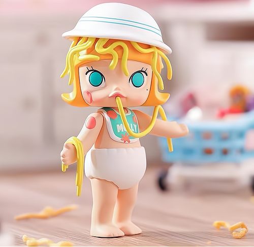 官方正品popmart泡泡玛特molly茉莉美食派对系列盲盒整盒新确认款