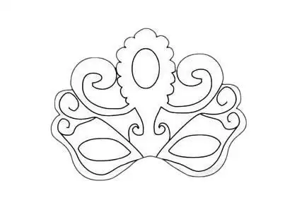 面具简笔画简单画法步骤教程及图片大全