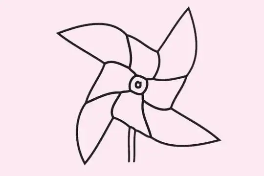 风车简笔画简单画法步骤图片大全,图片,简笔画-学笔画