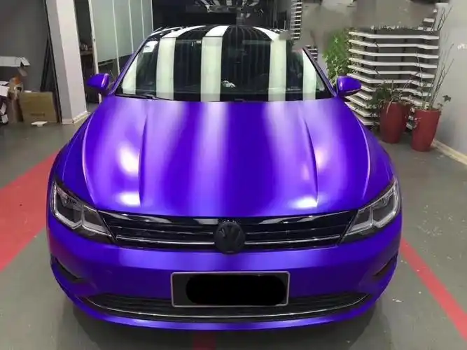 大众紫色改色郑州影刻改色