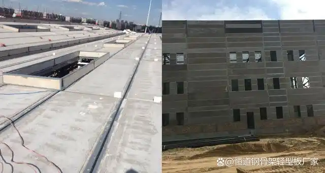 目前市面上的屋顶装修材料是非常多的,比如钢骨架轻型屋面板就是一种