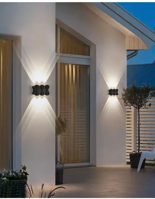 小米mi生态米家通用led壁灯户外双头室外外墙灯防水大门口洗墙灯射灯