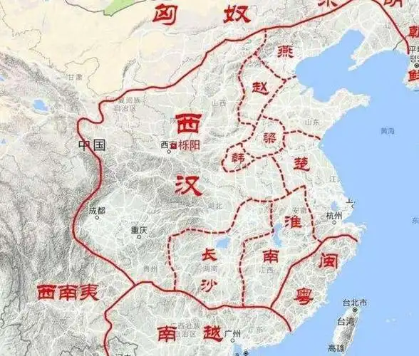 西汉初期局势图