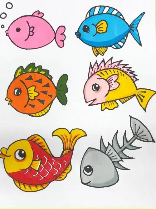 画个简笔画   #简笔画教程   #鱼类简笔画    #简笔画   #幼儿园