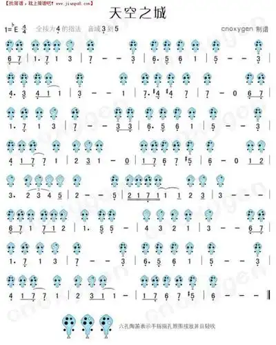 天空之城陶笛谱其他曲谱