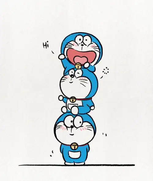 超可爱简笔画教程叮当猫叠叠乐