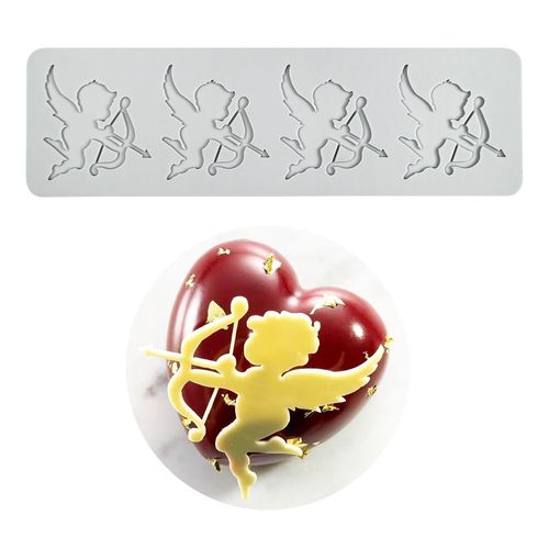 情人节七夕天使丘比特之剪爱心法式西点慕斯巧克力模具蛋糕装饰