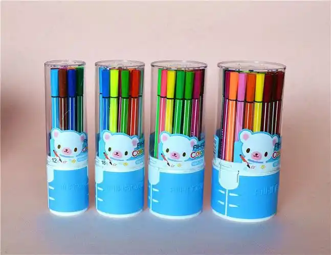 爱好1661儿童水彩笔 36色涂鸦笔套装 水彩笔可水洗 无毒