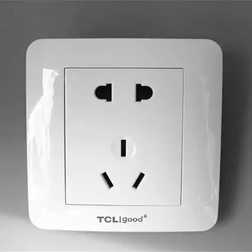 tcl开关5孔插座面板 电源86型暗装墙壁二三极 五孔插座包邮