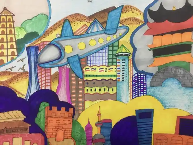 "童绘新疆畅想2035"且末县中小学生绘画作品展