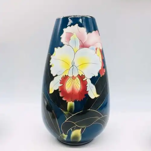 【日本回流】日本传统手工艺品 kokusui七宝烧花瓶/只