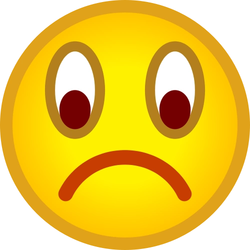 sad smiley face clip art