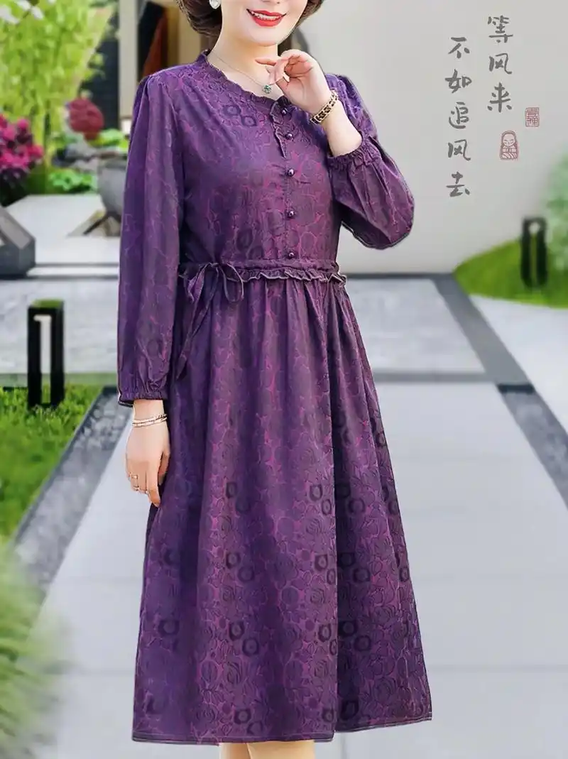 今天上新的时尚妈妈装连衣裙真的气质 - 抖音