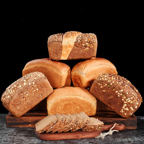 虎钢馋俄罗斯大列巴全麦黑麦俄式粗粮面包代餐早餐食品低卡 白列巴*2