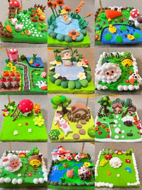 欢迎来到我的农场!超轻黏土立体场景#粘土手工