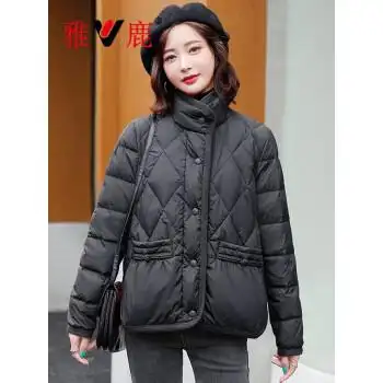 服饰内衣>女装>羽绒服>雅鹿>雅鹿羽绒服女短款羽绒服2022冬季轻薄保暖