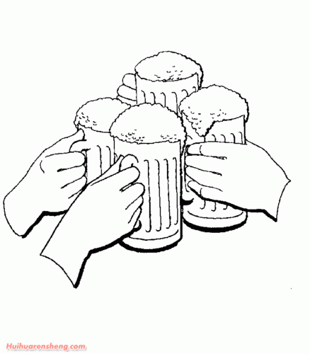啤酒干杯简笔画●干杯简笔画●啤酒简笔画●简笔画啤酒●啤酒杯简笔