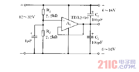 单电源转换为双电源的电路图