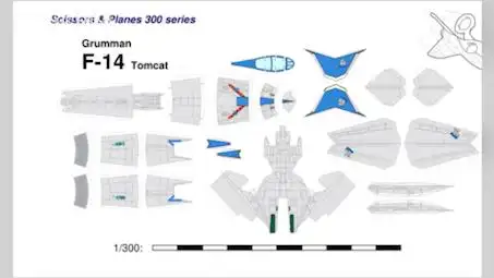 全网首发小猫蛋卷的f14纸模图纸,拿走不谢.(请期待下期制作)