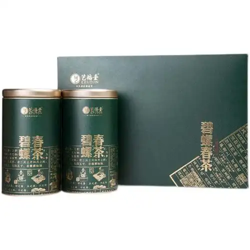 艺福堂茶叶2021新茶明特级精品碧螺春绿茶茶礼盒装碧螺春