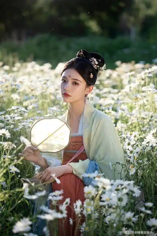 穿古装拿扇子演绎古风美人,宋引章太上头了_气质_琵琶_大片