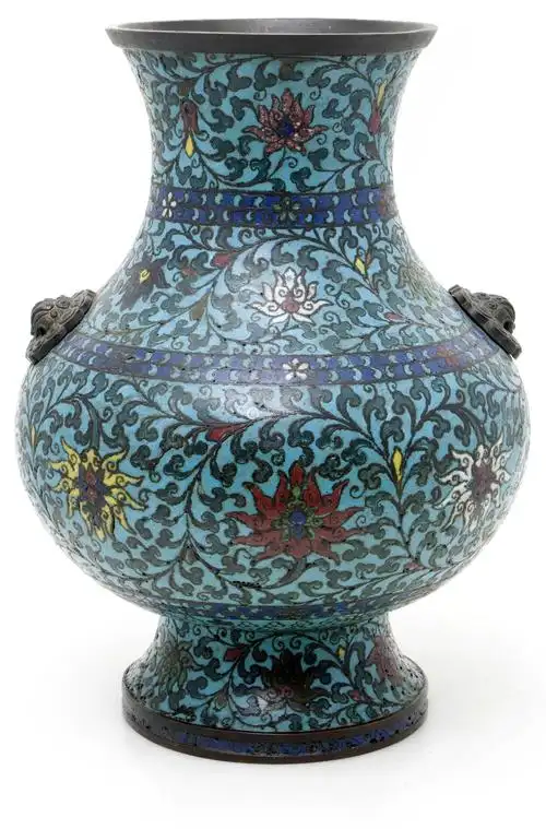 明代景泰蓝铜瓶