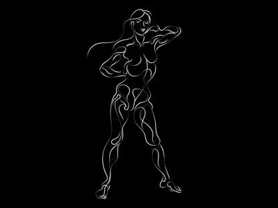 人体的曲线轮廓照片