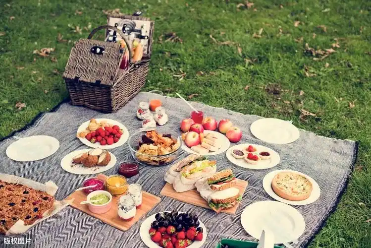 野餐拍照合影图片搞笑说说2