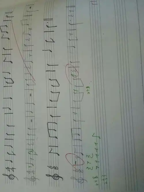 休止符前面为什么拆分?