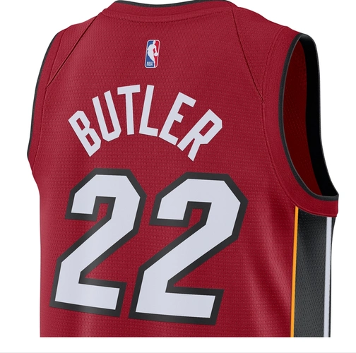 nbanike迈阿密热火队巴特勒sesw男子球衣cv9483红黑色xxl