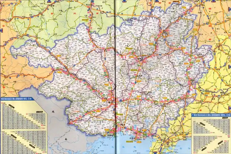 广西高速公路地图2017版_交通地图库_地图窝