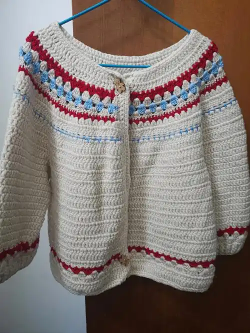 儿童钩针开衫附图解