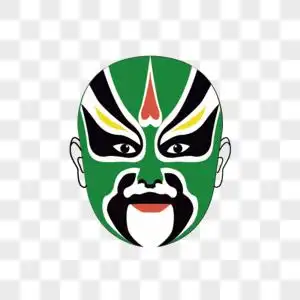 京剧脸谱海报设计高清图片脸谱建筑物高清图片国潮京剧脸谱运营插画