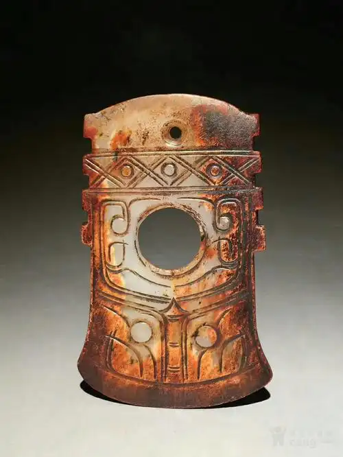 精品和田玉,西周玉斧