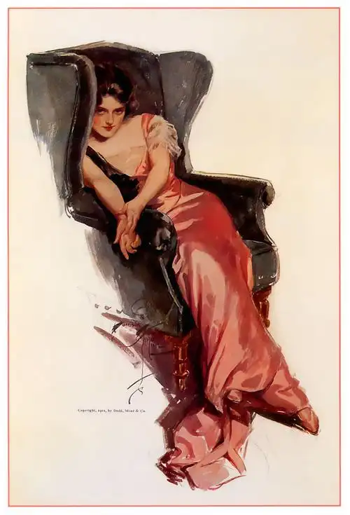 harrison fisher 美国商业杂志插画家