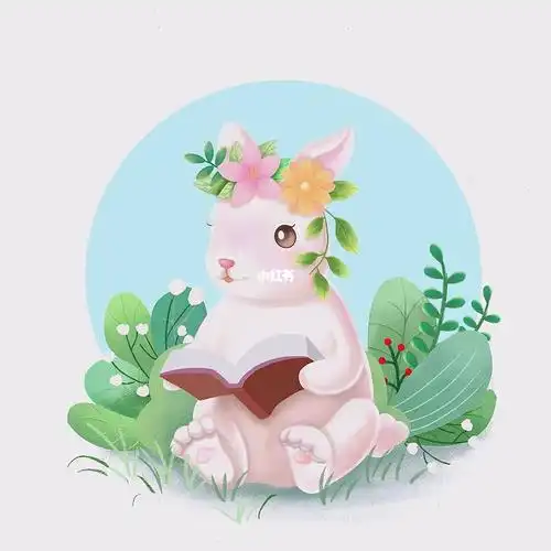 卡通动物兔子元素